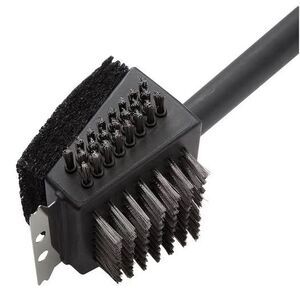 Cuisinart 4-in-1 Grill Cleaning Brush – Stainless Steel (New, Sealed)